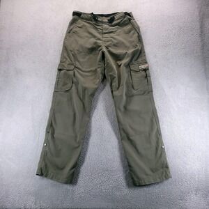 VTG Prana Pants Mens M Green Zion Cargo Hiking Outdoor Travel 90s